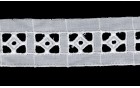 LACE EMBROIDERY COTTON LACE WHITE