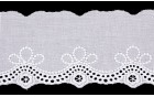 LACE EMBROIDERY COTTON LACE WHITE