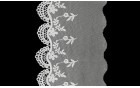 LACE TULLE EMBROIDERY WITH COTTON WHITE