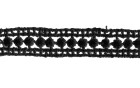 LACE GUIPURE COTTON BLACK