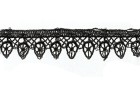 LACE GUIPURE WHITE POLYESTER BLACK