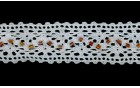 LACE COTTON WITH BEADS WHITE