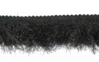 FRINGE MOHAIR BLACK