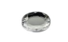 STONE SEWING OVAL FLAT WHITE CRYSTAL WHITE