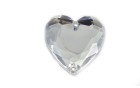 STONE SEWING HEART FLAT WHITE CRYSTAL WHITE