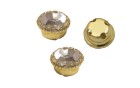 ROUND SETTING FLOWER GOLD PRESSED CLEAR