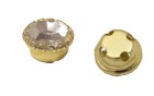 ROUND SETTING FLOWER GOLD PRESSED CLEAR