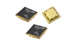 SQUARE SETTING GOLD PRESSED BLACK