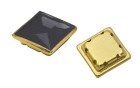 SQUARE SETTING GOLD PRESSED BLACK