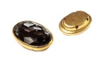OVAL SETTING GOLD PRESSED BLACK