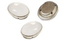 OVAL SETTING SILVER PRESSED MILK