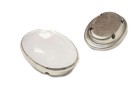 OVAL SETTING SILVER PRESSED MILK