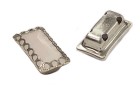 OBLONG SETTING FLOWER SILVER PRESSED MILK