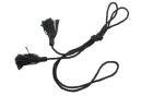 BELT WITH CORD COTTON AND TASSELS BLACK