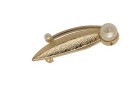 PIN DECORATIVE WING WITH PEARL GOLD
