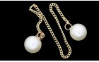 DECORATIVE CONSTRUCTION CHAIN WITH PEARLS GOLD
