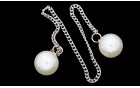 DECORATIVE CONSTRUCTION CHAIN WITH PEARLS NICKEL