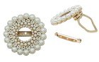 PIN DECORATIVE WITH STRASS AND PEARLS GOLD