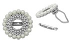 PIN DECORATIVE WITH STRASS AND PEARLS NICKEL
