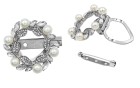 PIN DECORATIVE WITH STRASS AND PEARLS NICKEL