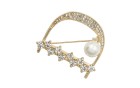 PIN DECORATIVE WITH STRASS AND PEARL GOLD