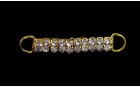 DECORATIVE CLASP WITH STRASS CRYSTAL GOLD