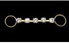CLASP WITH CRYSTAL STRASS GOLD