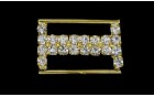 DECORATIVE BUCKLE WITH CRYSTAL STRASS GOLD