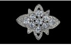 DECORATIVE PIN WITH CRYSTAL STRASS NICKEL