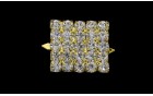 DECORATIVE NAILHEADS WITH CRYSTAL STRASS GOLD