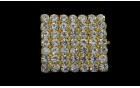 DECORATIVE NAILHEADS WITH CRYSTAL STRASS GOLD
