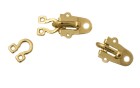 CLASP HOOK LOOP METAL WITH CLIPS GOLD