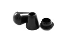 BELL FOR CORD WITH CAP BLACK