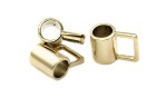 STOPPER WITH SOCKET GOLD