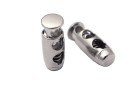 STOPPER BARREL METAL DOUBLE FOR CORD NICKEL