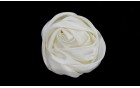 FLOWER FROM SATIN WITH PIN ECRU