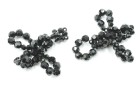 CLASP CONSTRUCTION WITH CRYSTALLS BLACK