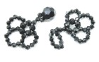 CLASP CONSTRUCTION WITH CRYSTALLS BLACK