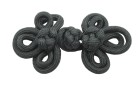 CLASP WITH 2 PCS POLYESTER BLACK