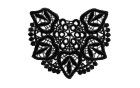 MOTIF GUIPURE COTTON BLACK