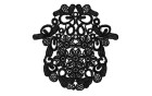 MOTIF GUIPURE COTTON BLACK
