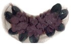 MOTIF KNIT WITH ORGANZA TO TULLE BLACK