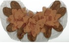 MOTIF KNIT WITH ORGANZA TO TULLE COLORED