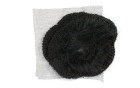 MOTIF TO TULLE WOOL WITH FUR BLACK