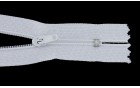 ZIPPER NYLON 3 mm CLOSED SIMPLE SILDER WHITE