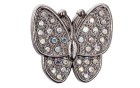 BUTTON METAL BUTTERFLY WITH SHANK - FOOT WITH STRA NICKEL