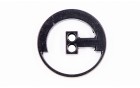 BUTTON METAL WITH 2 HOLES BLACK