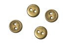 BUTTON METAL WITH TWO HOLES GOLD DULL