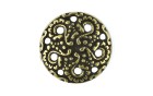 BUTTON METAL WITH SHANK - FOOT GOLD BLACK