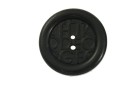 BUTTON WITH DESIGN 2 HOLES BLACK